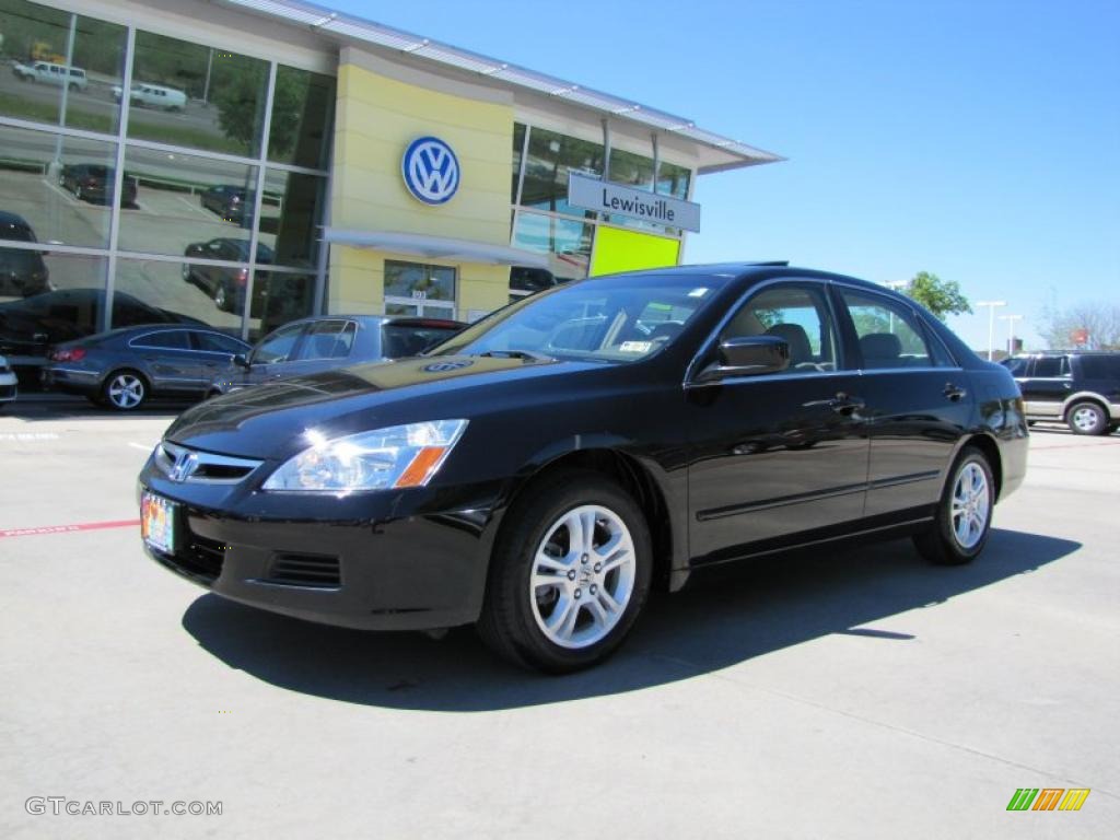 2006 Accord EX-L Sedan - Nighthawk Black Pearl / Ivory photo #1