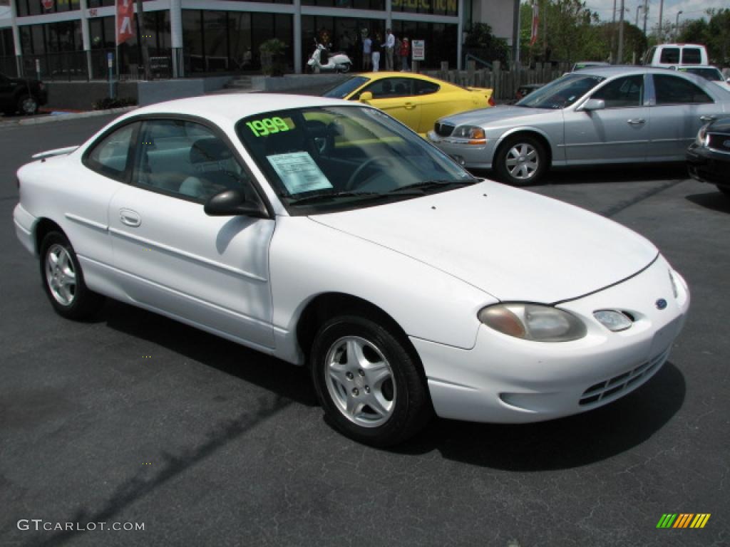 1999 Escort ZX2 Coupe - Oxford White / Medium Graphite photo #1