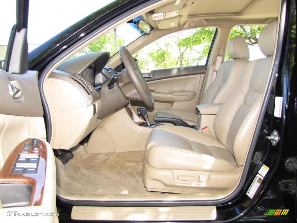 2006 Accord EX-L Sedan - Nighthawk Black Pearl / Ivory photo #9