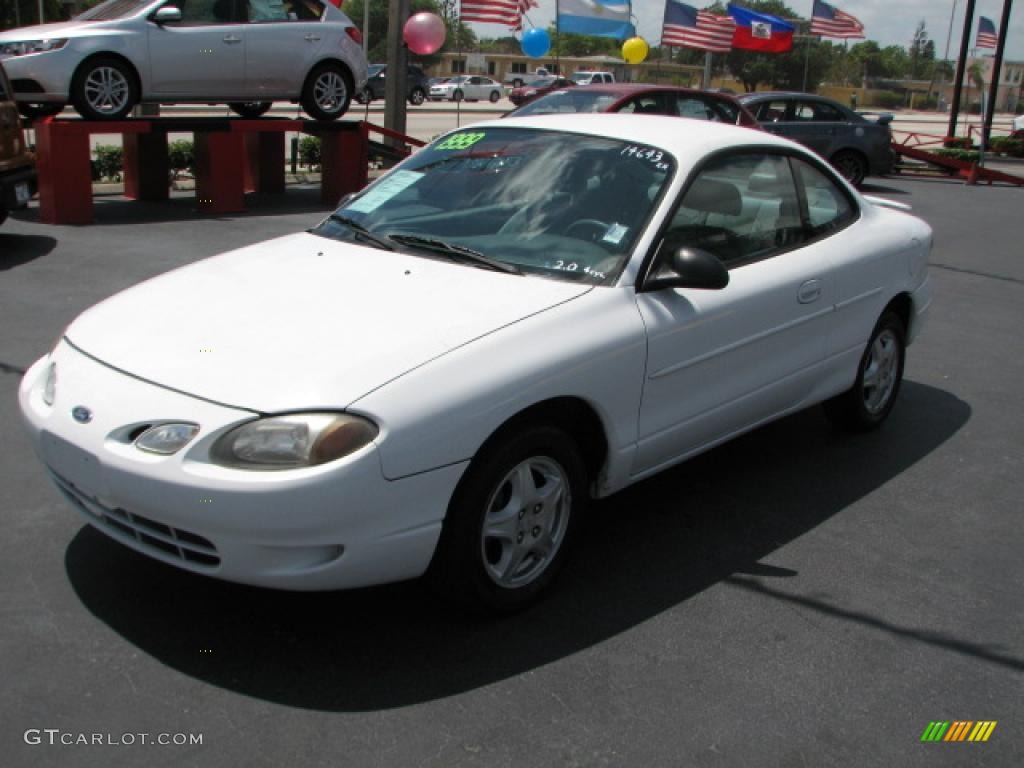 1999 Escort ZX2 Coupe - Oxford White / Medium Graphite photo #5