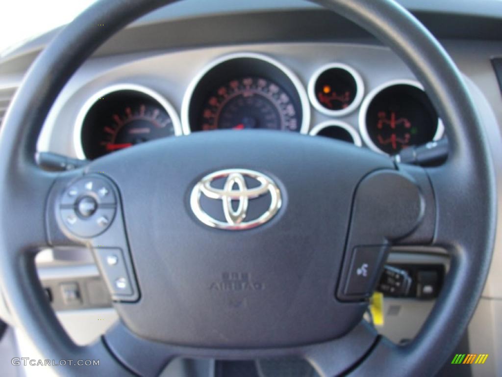 2011 Tundra TRD CrewMax - Super White / Graphite Gray photo #37