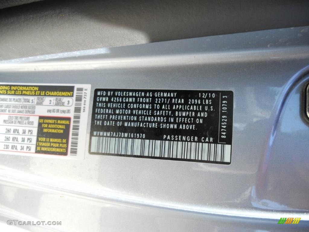 2011 Volkswagen Golf 2 Door TDI Info Tag Photo #47631167