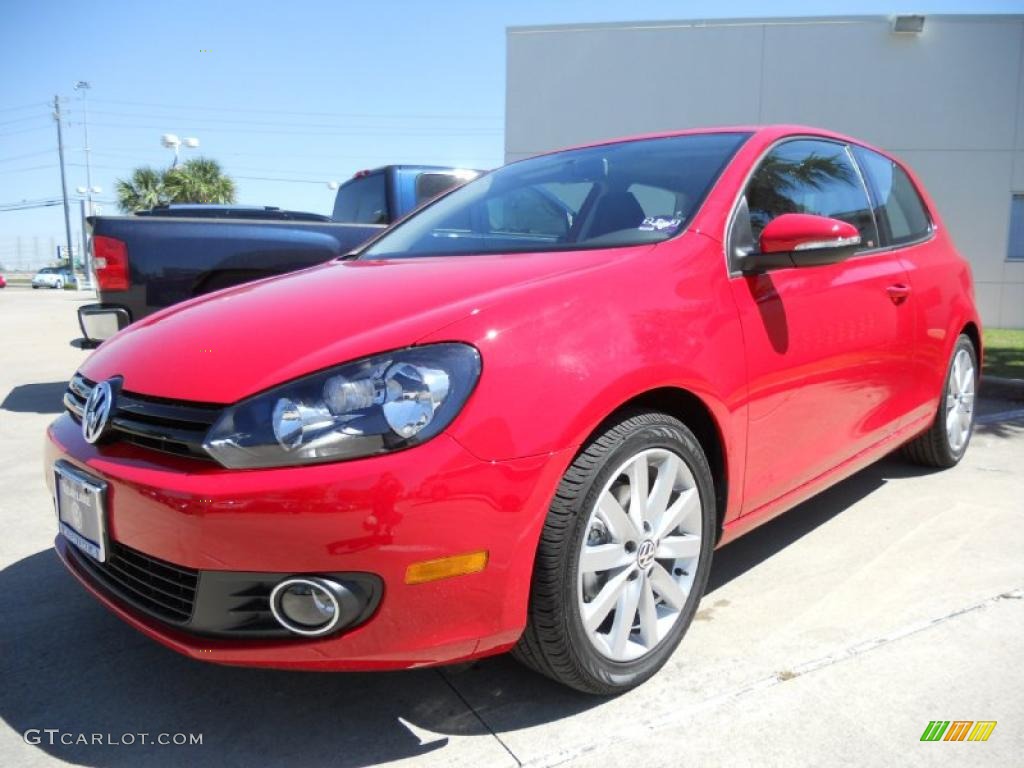 Tornado Red 2011 Volkswagen Golf 2 Door TDI Exterior Photo #47631206