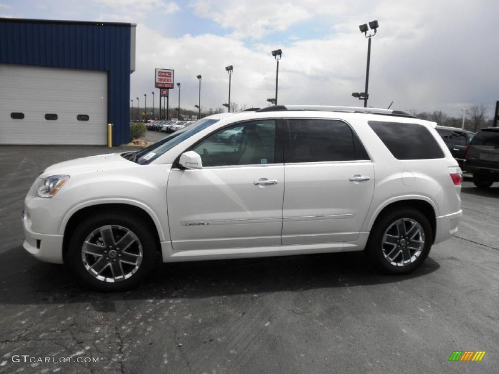 White Diamond Tintcoat 2011 GMC Acadia Denali Exterior Photo #47632736