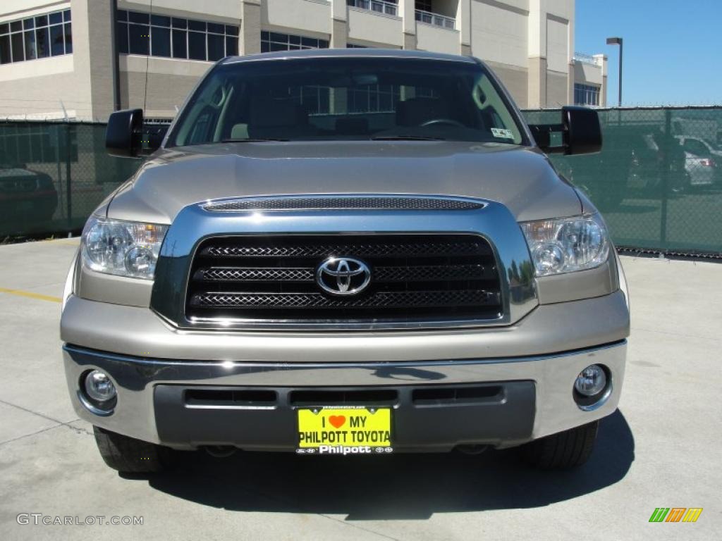 2008 Tundra SR5 CrewMax 4x4 - Desert Sand Mica / Beige photo #8