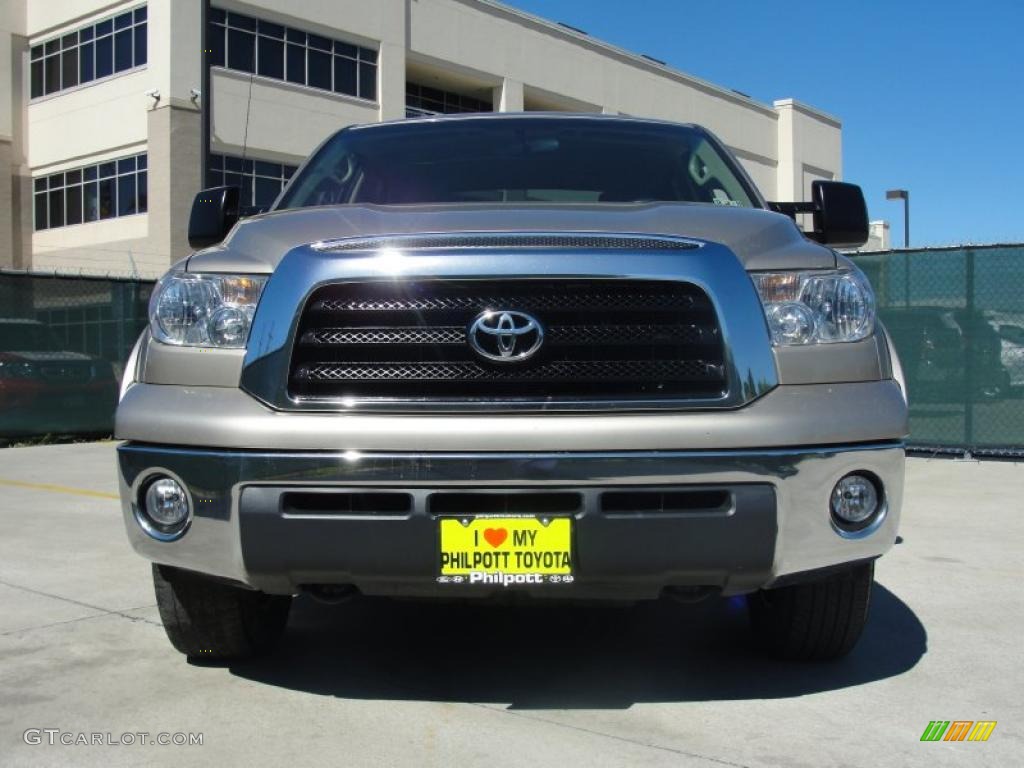 2008 Tundra SR5 CrewMax 4x4 - Desert Sand Mica / Beige photo #9