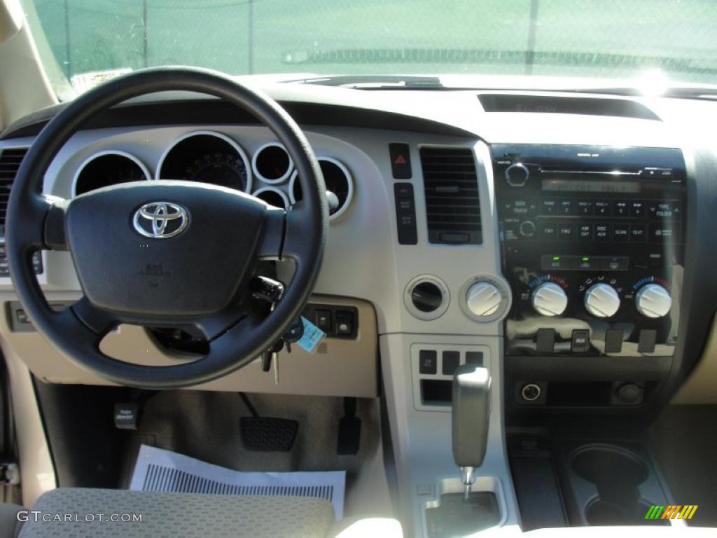 2008 Tundra SR5 CrewMax 4x4 - Desert Sand Mica / Beige photo #50