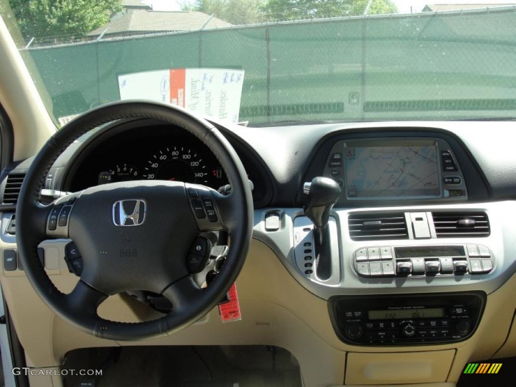 2009 Honda Odyssey Touring Ivory Dashboard Photo #47634383