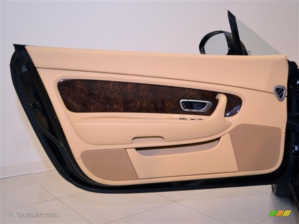 2010 Bentley Continental GTC Speed Saffron/Beluga Door Panel Photo #47637145