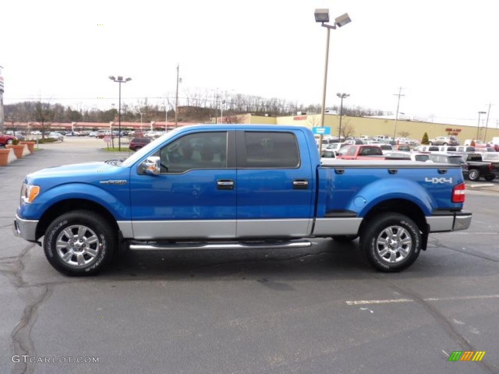 Blue Flame Metallic 2009 Ford F150 XLT SuperCrew 4x4 Exterior Photo #47637328