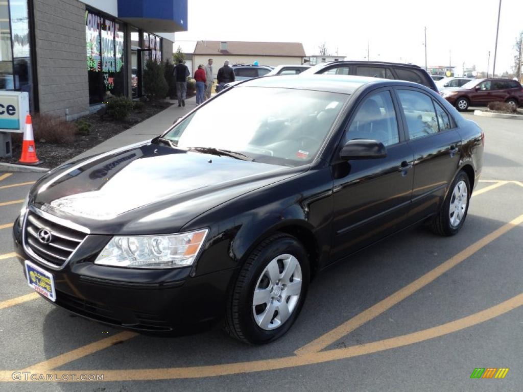 Ebony Black Hyundai Sonata