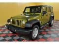 2008 Rescue Green Metallic Jeep Wrangler Unlimited X 4x4  photo #2