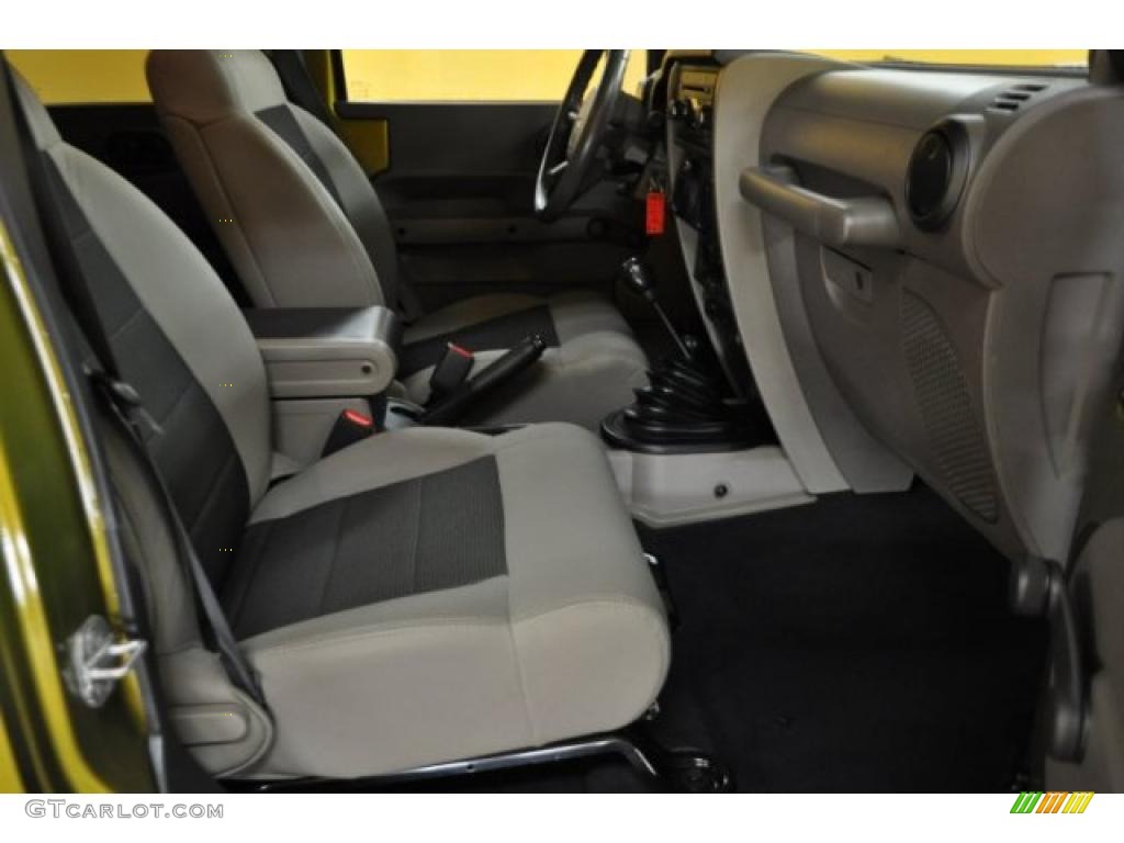 2008 Wrangler Unlimited X 4x4 - Rescue Green Metallic / Dark Slate Gray/Med Slate Gray photo #15