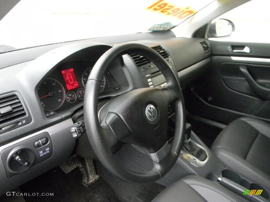 Anthracite Interior 2009 Volkswagen Jetta TDI SportWagen Photo #47638948