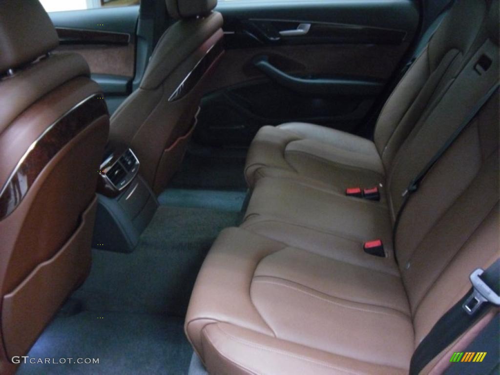 Nougat Brown Interior 2011 Audi A8 L 4.2 FSI quattro Photo #47639203