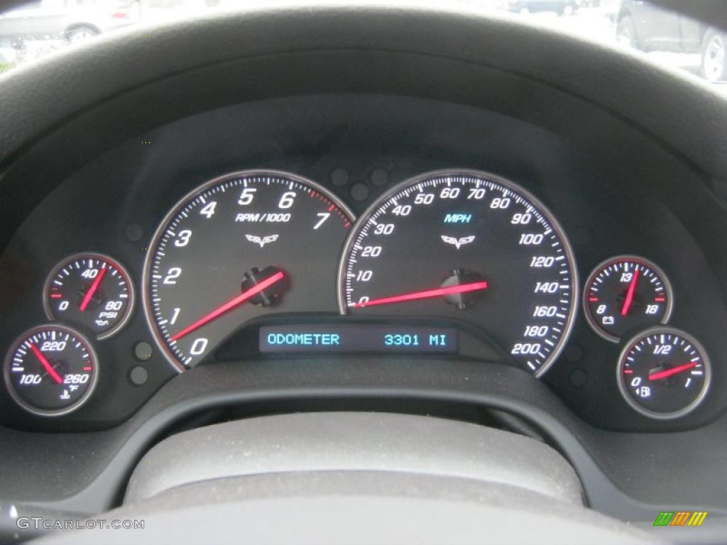 2010 Chevrolet Corvette Grand Sport Coupe Gauges Photo #47639230