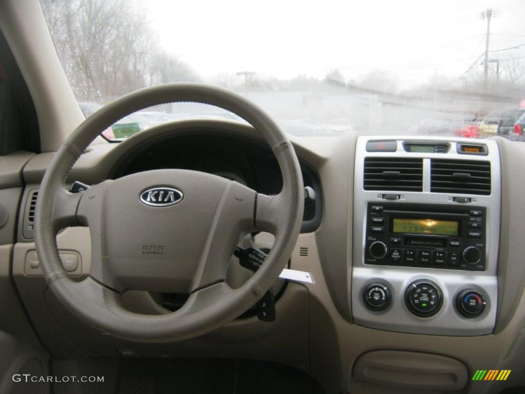 2008 Kia Sportage LX V6 4x4 Beige Dashboard Photo #47639923