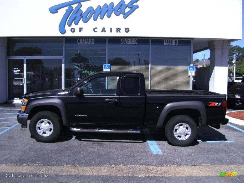 2005 Colorado Z71 Extended Cab - Black / Very Dark Pewter photo #1