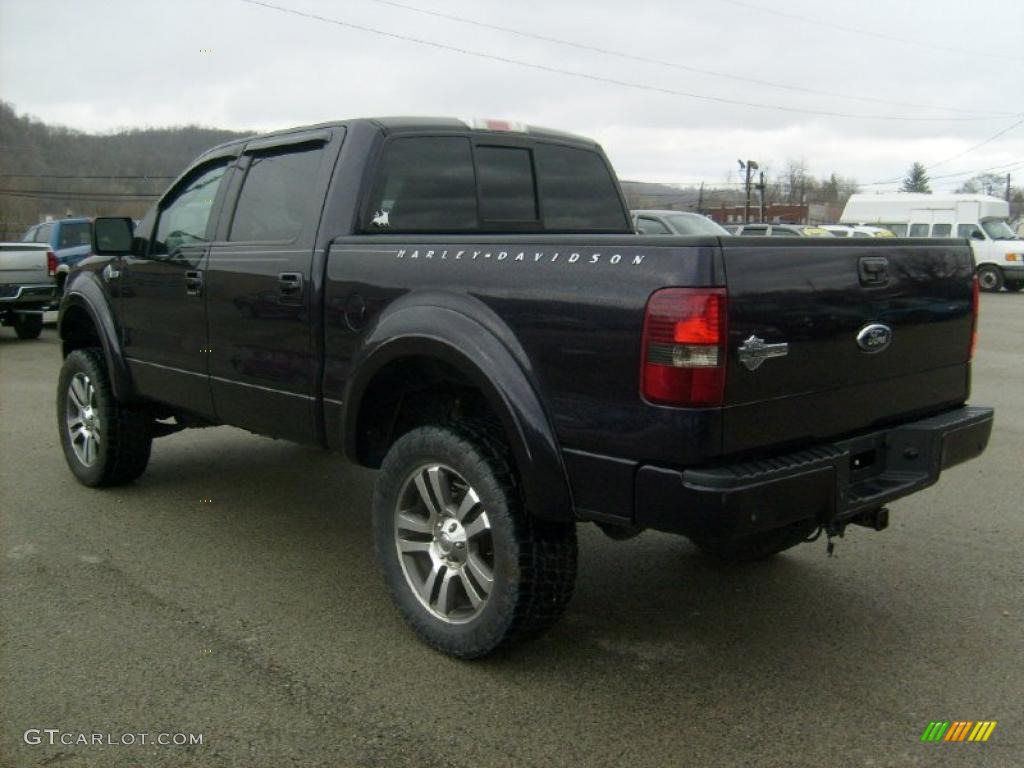 2007 F150 Harley-Davidson SuperCrew 4x4 - Dark Amethyst / Black photo #3