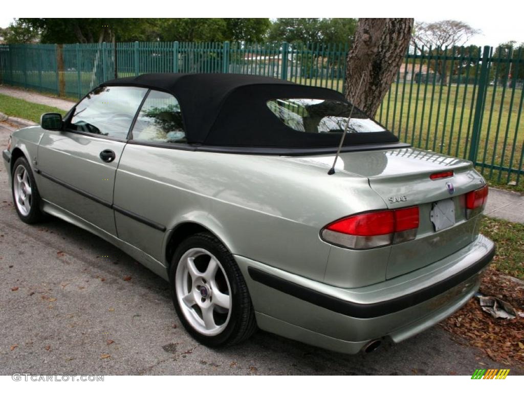2000 9-3 SE Convertible - Sun Green Metallic / Warm Beige photo #6