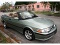 2000 Sun Green Metallic Saab 9-3 SE Convertible  photo #15