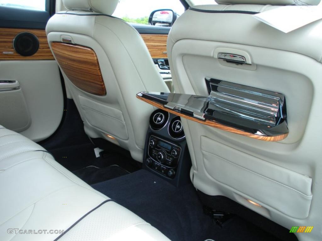 Butter Soft Ivory Navy Blue W Satin Zebrano Wood Interior