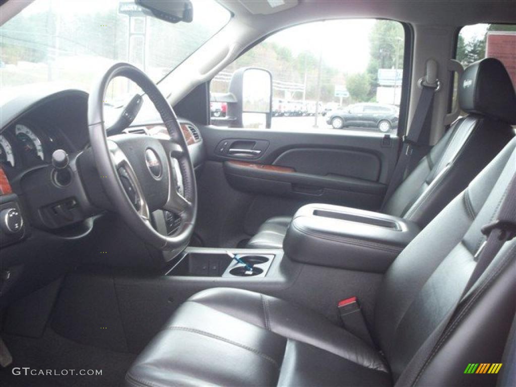 Ebony Black Interior 2007 GMC Sierra 2500HD Remington Edition Crew Cab 4x4 Photo #47645500