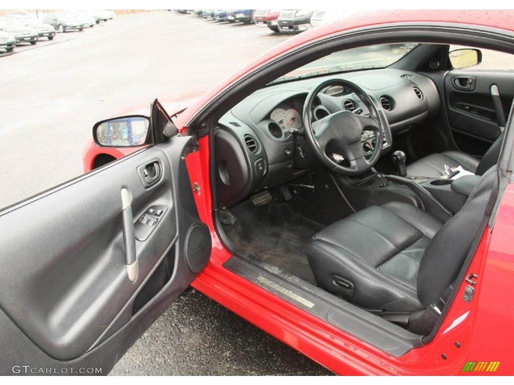 Black Interior 2000 Mitsubishi Eclipse GT Coupe Photo #47647465