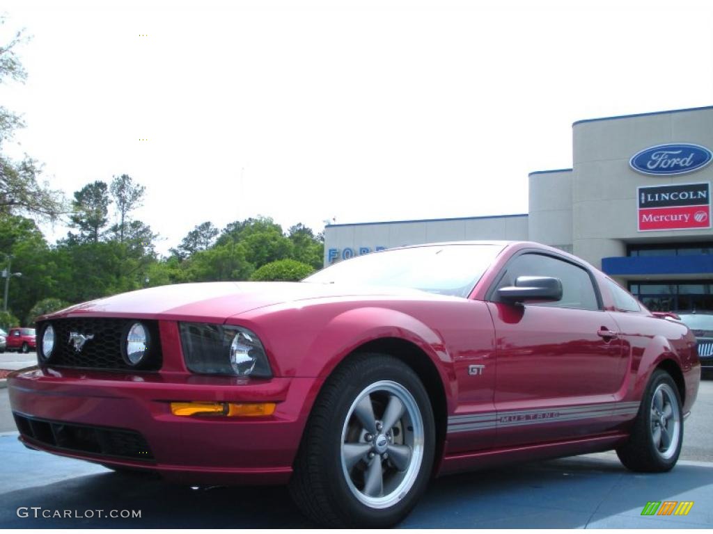 2006 Mustang GT Premium Coupe - Redfire Metallic / Light Parchment photo #1