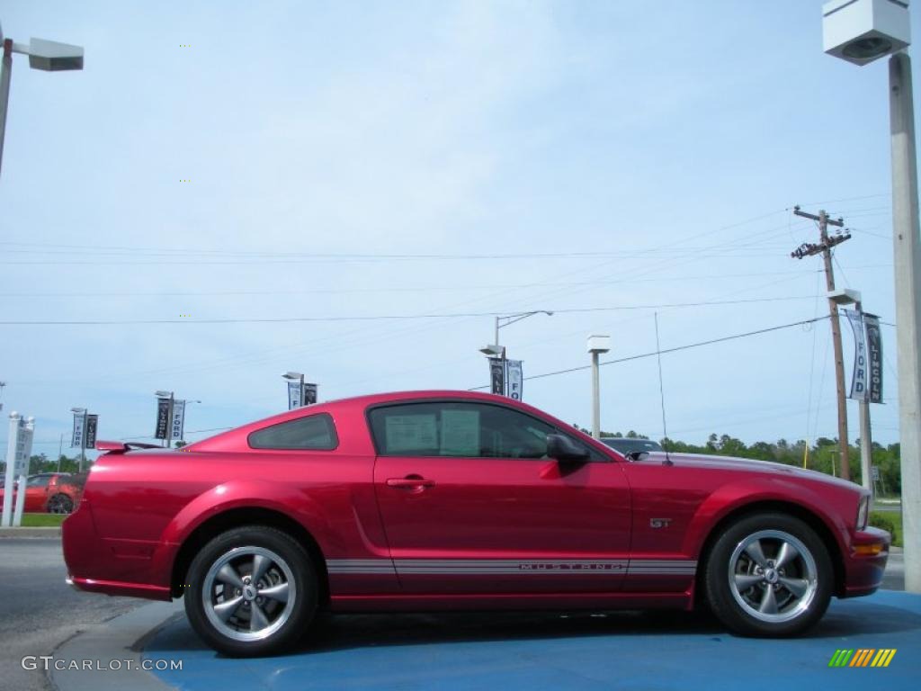 2006 Mustang GT Premium Coupe - Redfire Metallic / Light Parchment photo #6