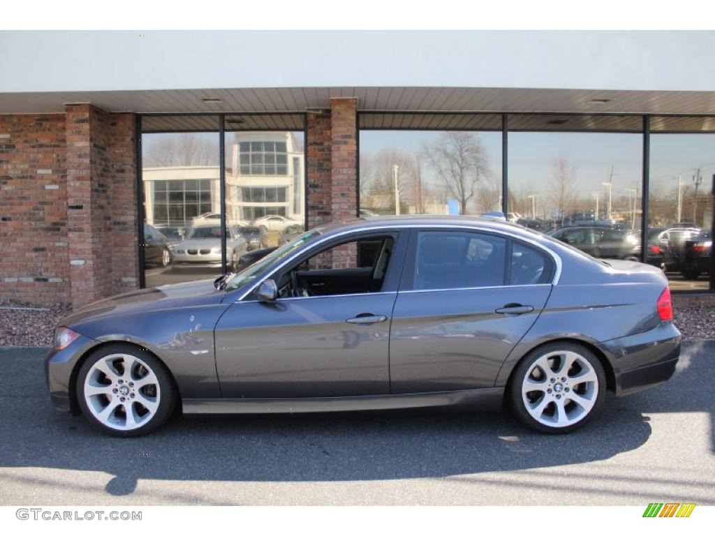 2008 3 Series 335i Sedan - Sparkling Graphite Metallic / Black photo #3