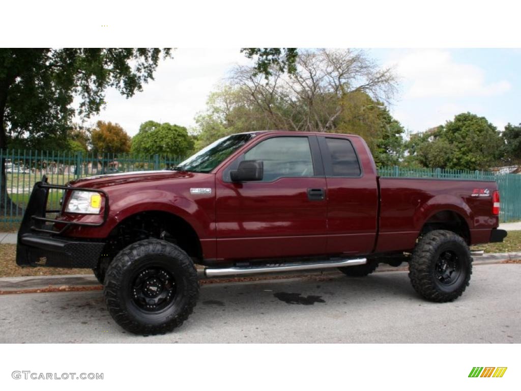 Dark Toreador Red Metallic 2006 Ford F150 XLT SuperCab 4x4 Exterior Photo #47649076