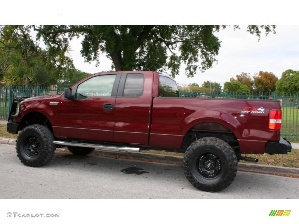 Dark Toreador Red Metallic 2006 Ford F150 XLT SuperCab 4x4 Exterior Photo #47649121
