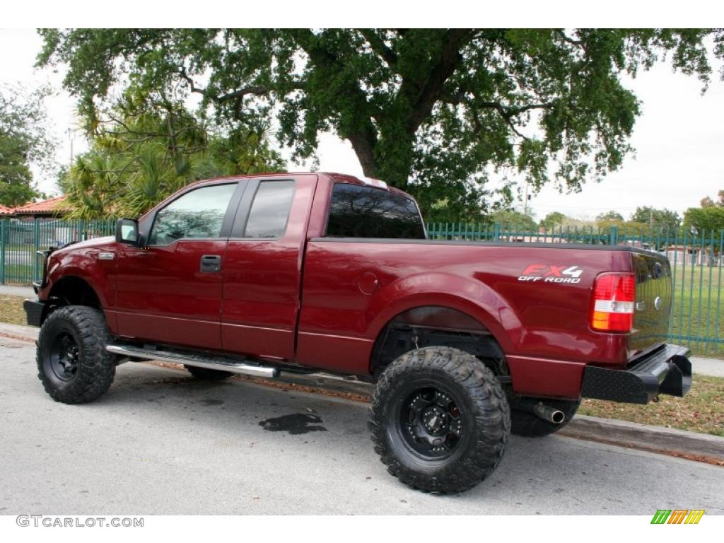 Dark Toreador Red Metallic 2006 Ford F150 XLT SuperCab 4x4 Exterior Photo #47649136