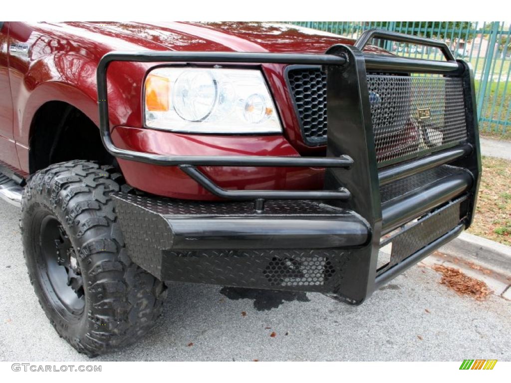 2006 F150 XLT SuperCab 4x4 - Dark Toreador Red Metallic / Medium/Dark Flint photo #17