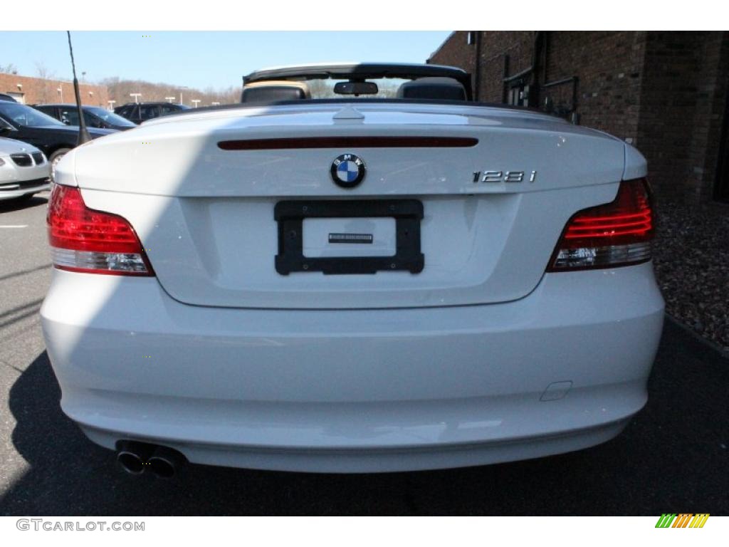 2008 1 Series 128i Convertible - Alpine White / Savanna Beige photo #6