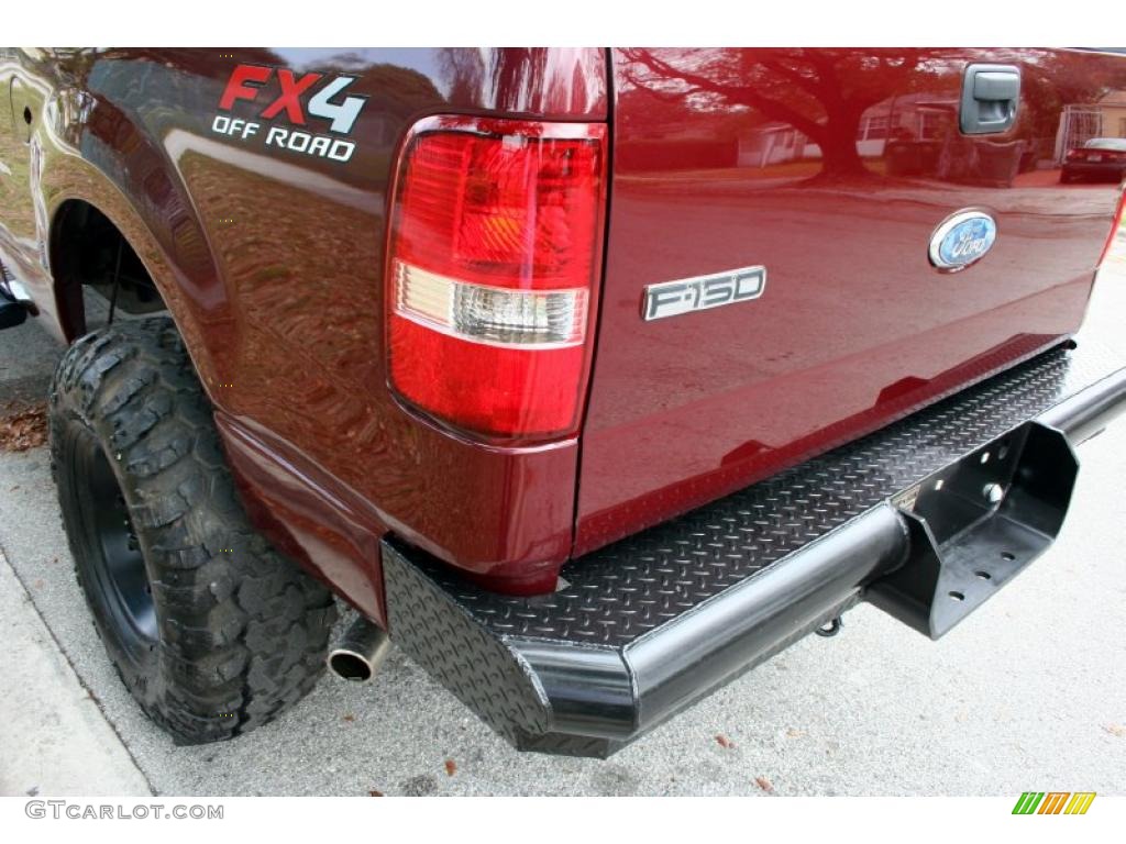 2006 F150 XLT SuperCab 4x4 - Dark Toreador Red Metallic / Medium/Dark Flint photo #19