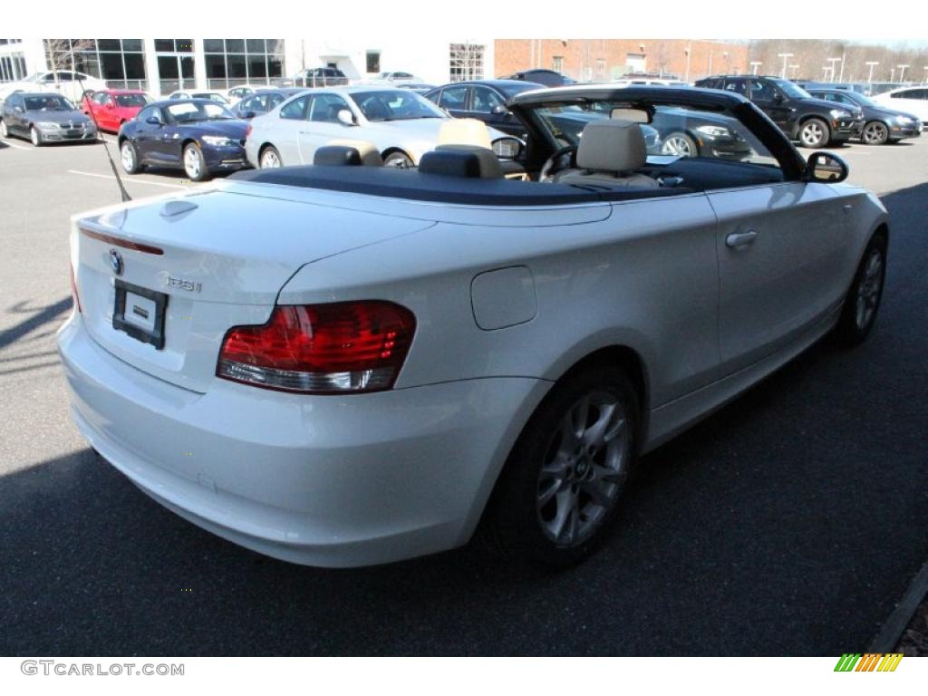 2008 1 Series 128i Convertible - Alpine White / Savanna Beige photo #7