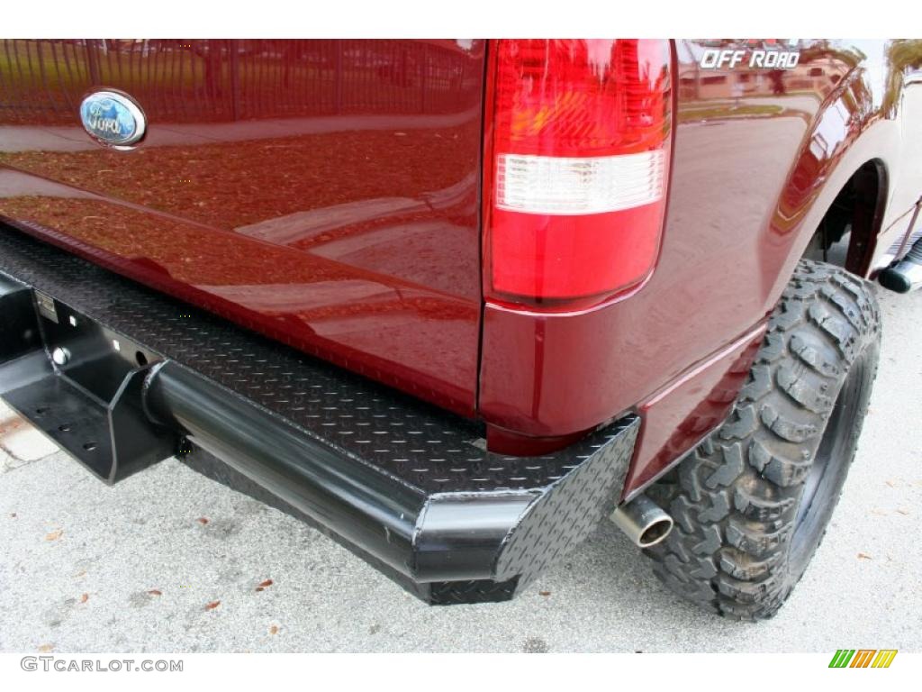 2006 F150 XLT SuperCab 4x4 - Dark Toreador Red Metallic / Medium/Dark Flint photo #20