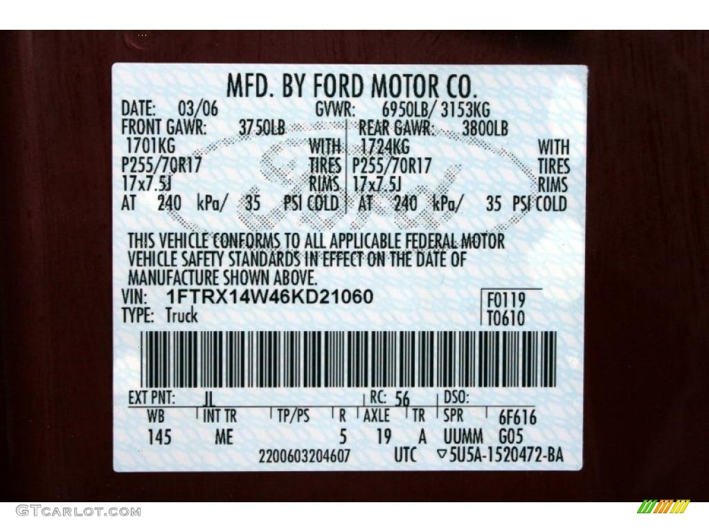 2006 F150 XLT SuperCab 4x4 - Dark Toreador Red Metallic / Medium/Dark Flint photo #83