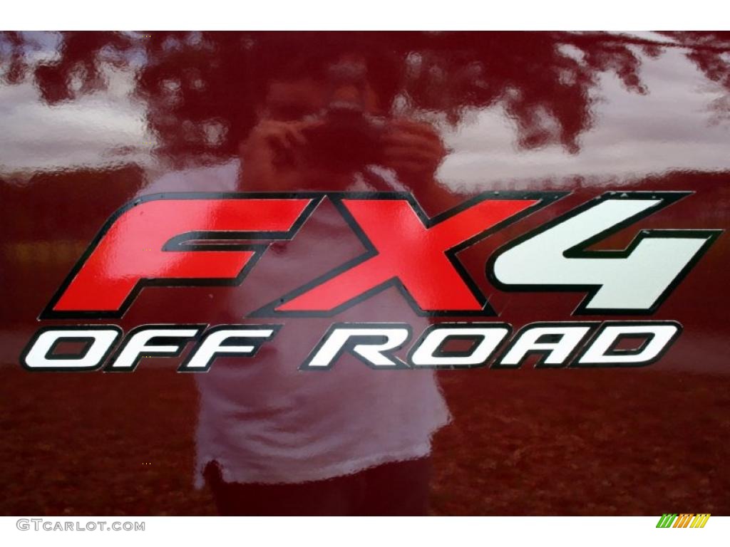 2006 F150 XLT SuperCab 4x4 - Dark Toreador Red Metallic / Medium/Dark Flint photo #89
