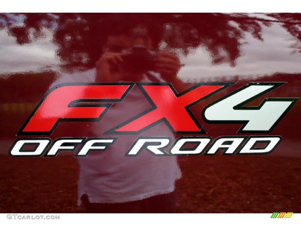 2006 F150 XLT SuperCab 4x4 - Dark Toreador Red Metallic / Medium/Dark Flint photo #90