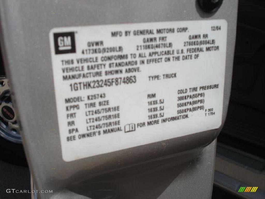 2005 Sierra 2500HD SLT Crew Cab 4x4 - Silver Birch Metallic / Pewter photo #37