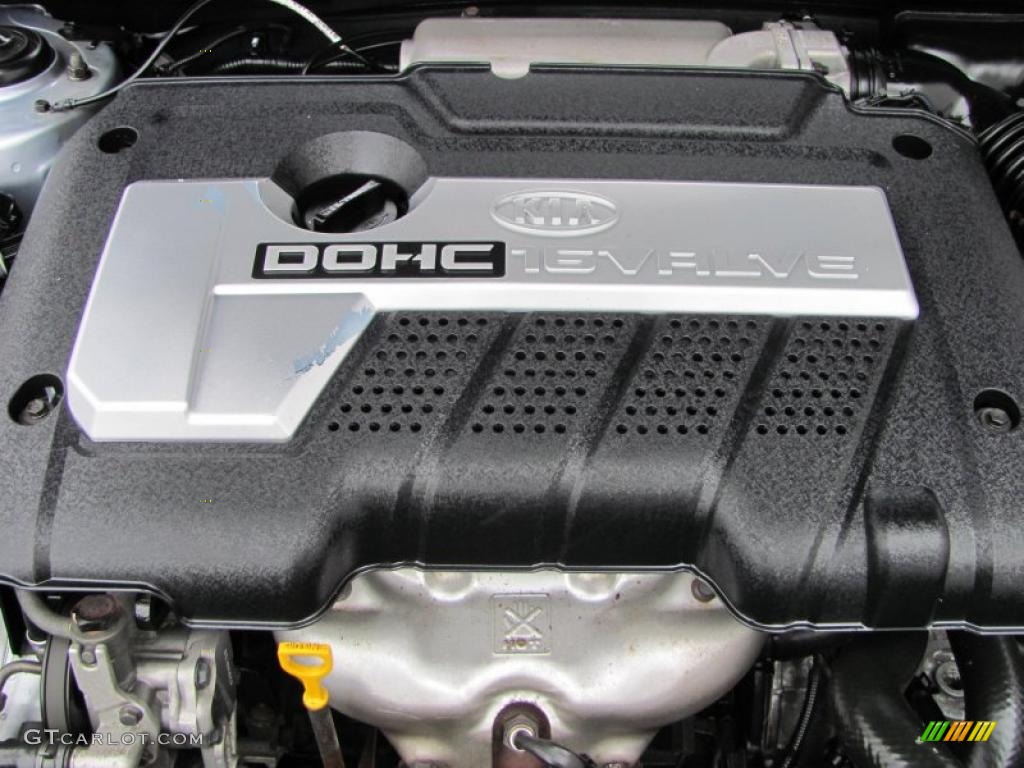 2004 Kia Spectra LX Sedan 2.0 Liter DOHC 16 Valve 4 Cylinder Engine Photo #47651428