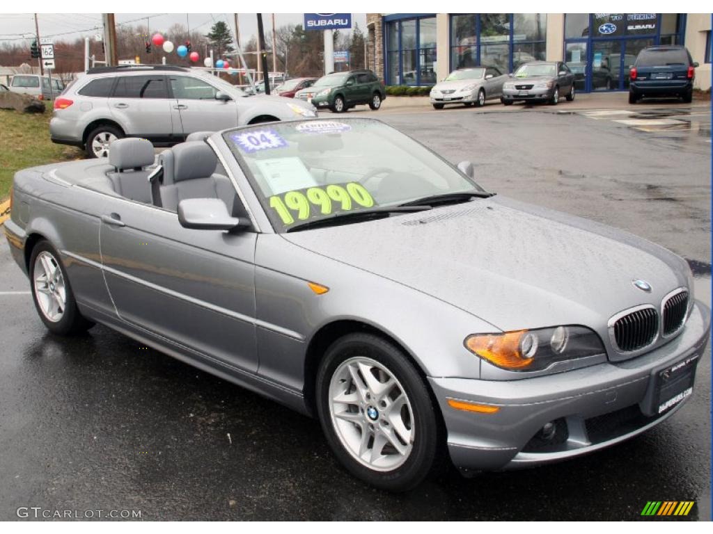 2004 3 Series 325i Convertible - Silver Grey Metallic / Grey photo #3