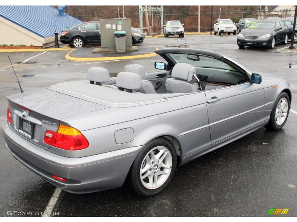 2004 3 Series 325i Convertible - Silver Grey Metallic / Grey photo #5