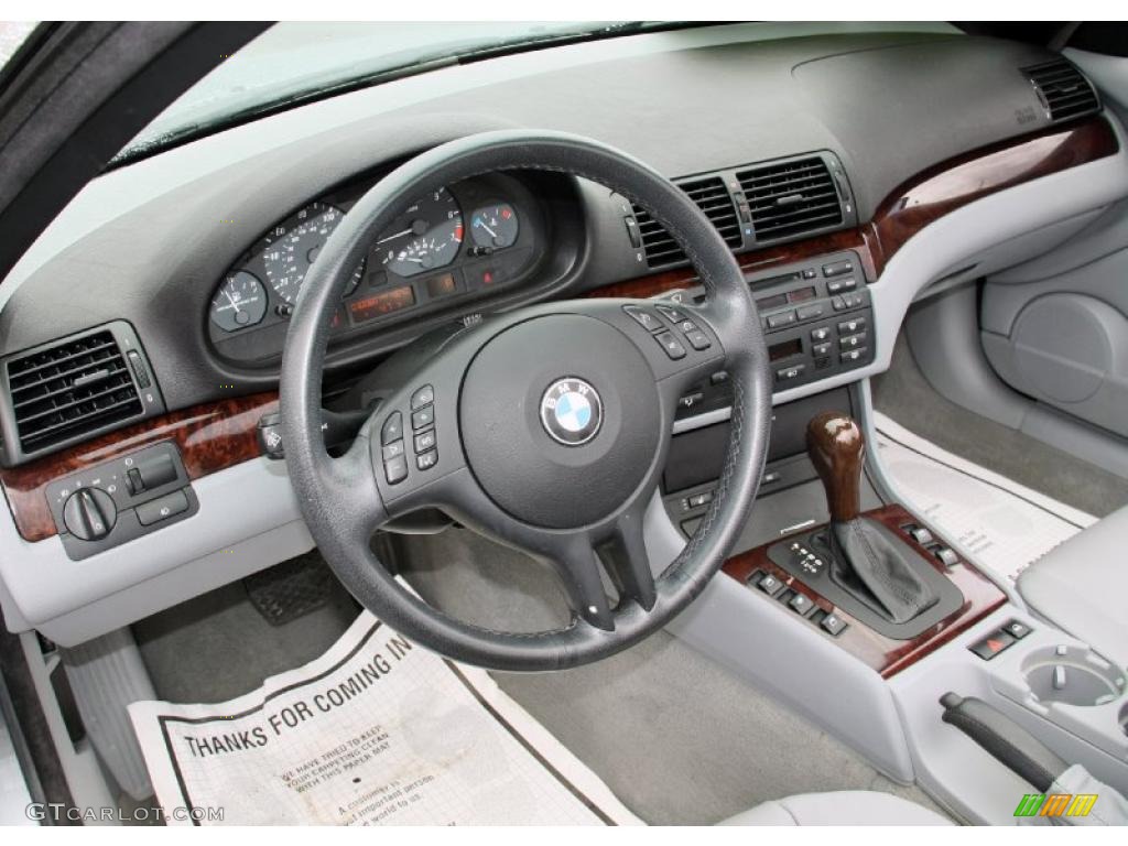 2004 3 Series 325i Convertible - Silver Grey Metallic / Grey photo #6
