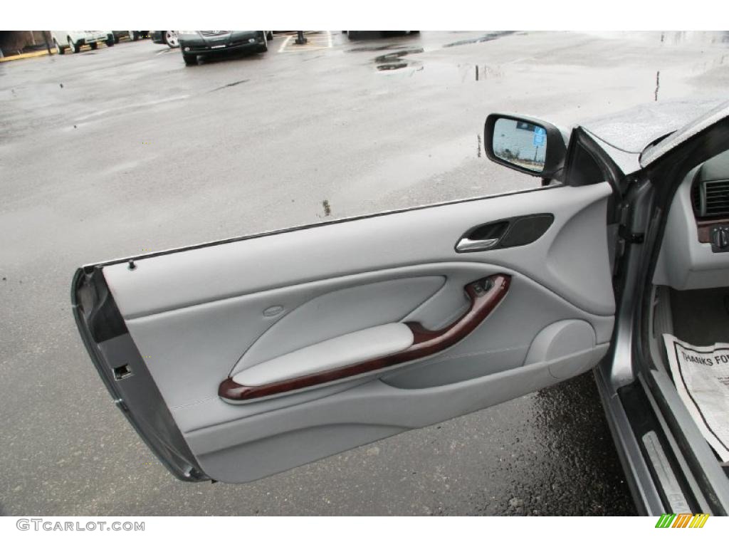 2004 3 Series 325i Convertible - Silver Grey Metallic / Grey photo #12