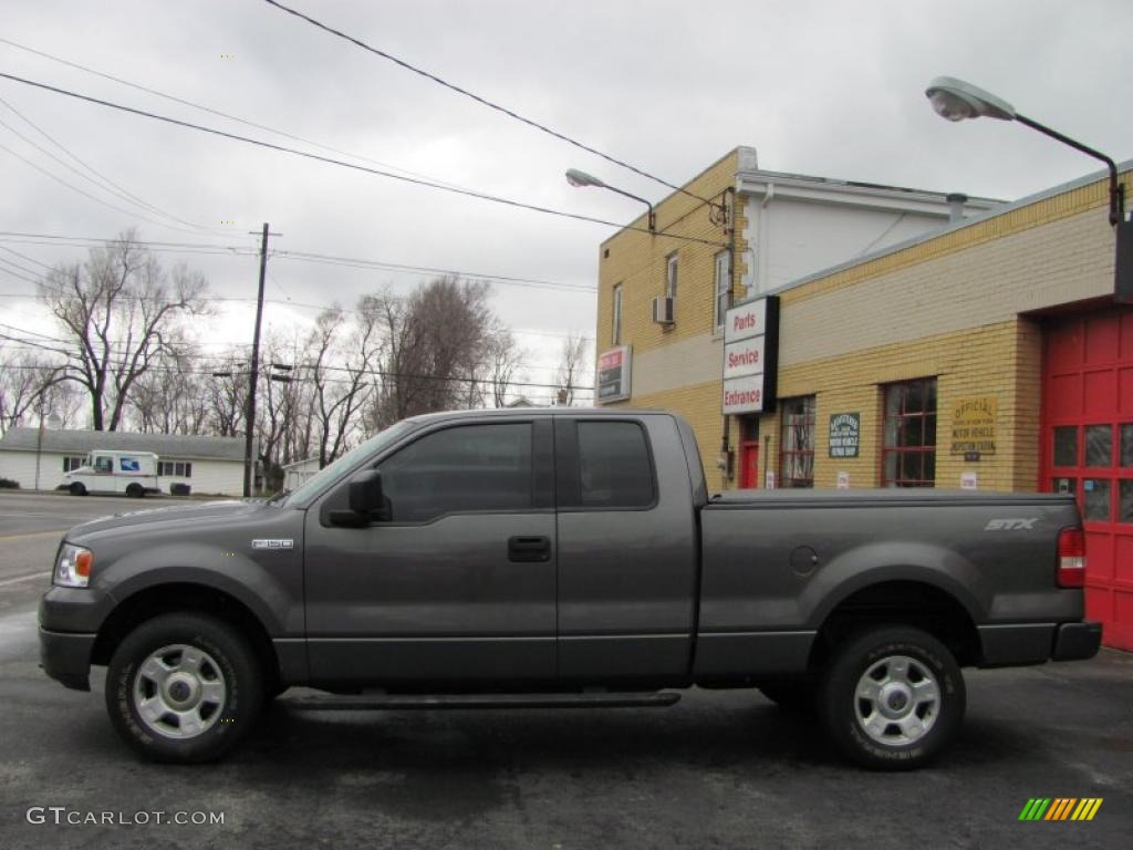 2004 F150 STX SuperCab 4x4 - Dark Shadow Grey Metallic / Medium Graphite photo #4