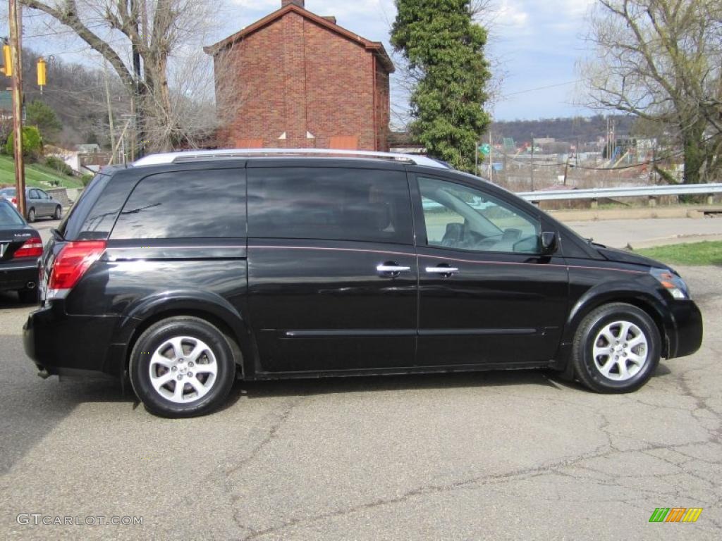 Galaxy Black Metallic 2007 Nissan Quest 3.5 SL Exterior Photo #47651878